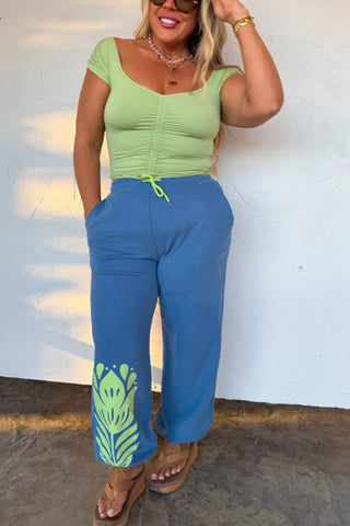 PREORDER: Blakeley Flower Power Joggers in - Womens photo