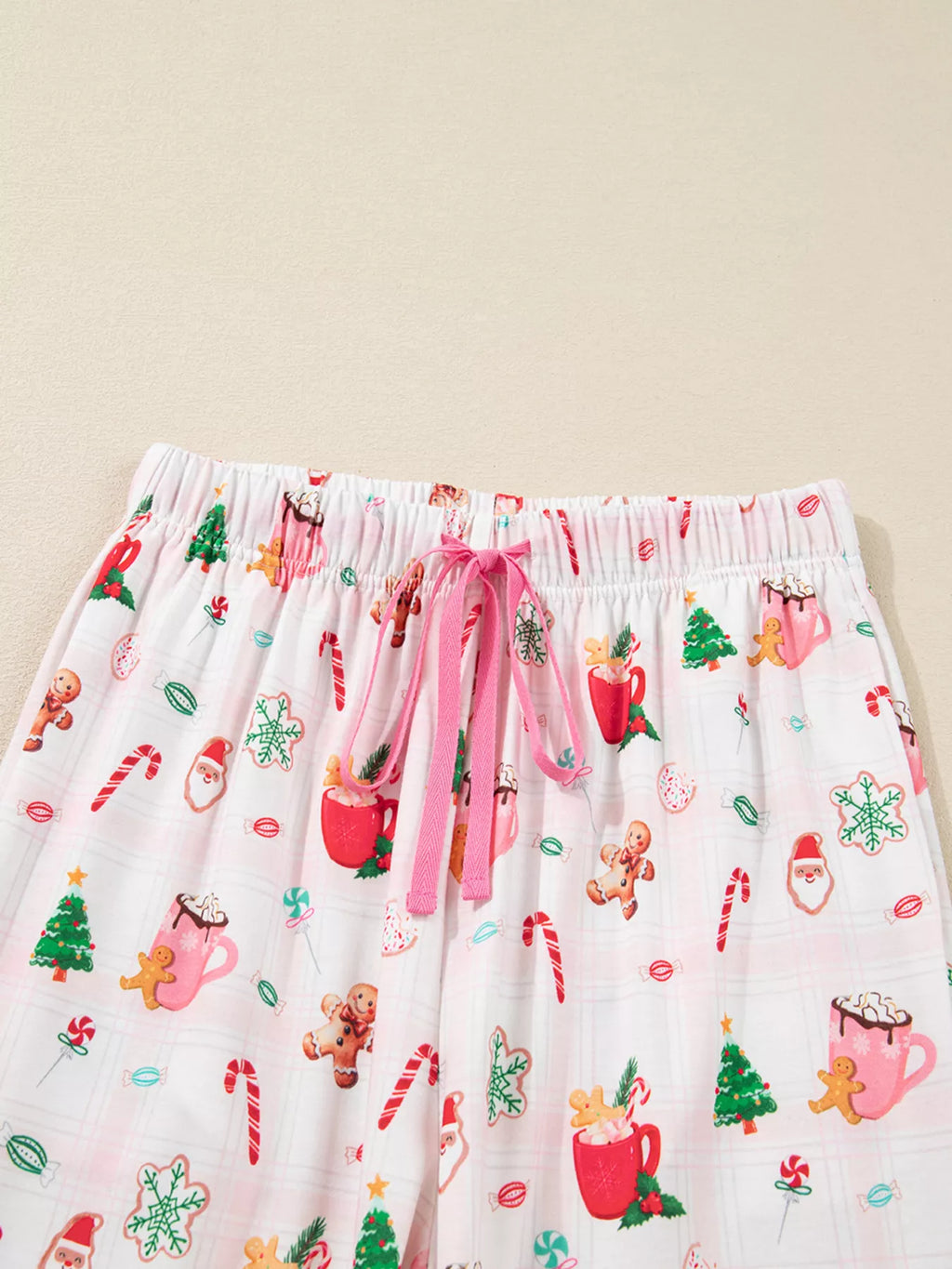 Christmas Spirit Cute Holiday Print Short Sleeve Shirt and Pants 2pcs Pajama Set in - photo
