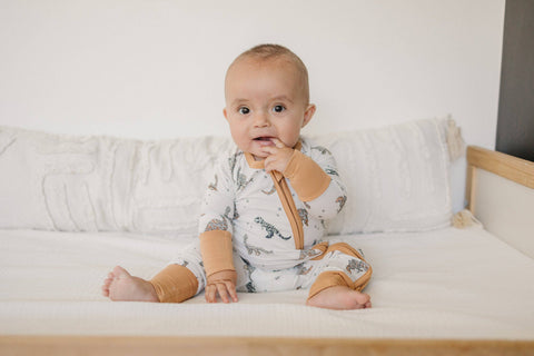 Mummy-Saurus Rex Bamboo Sleeper in - photo