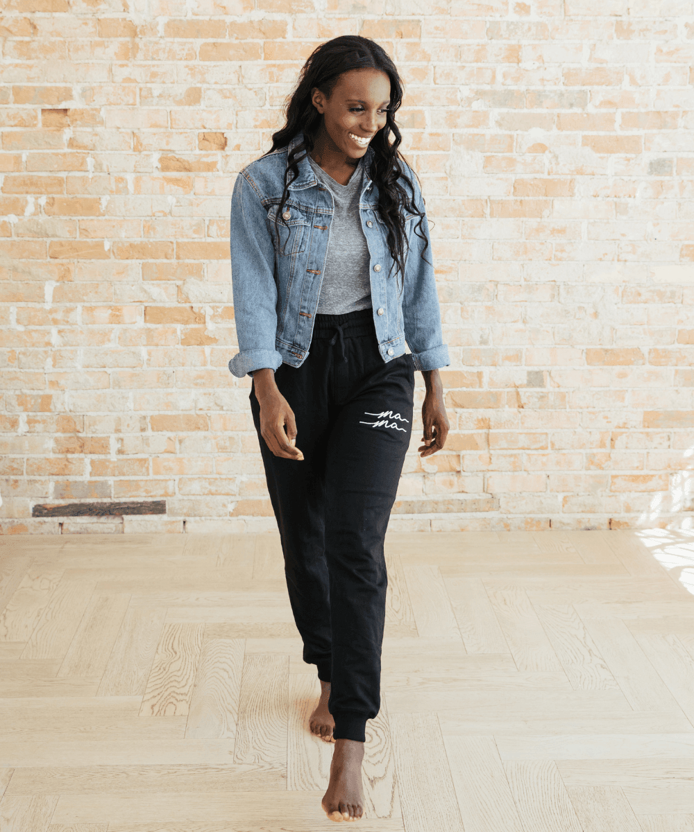 Blue Denim Mama Jacket in - Clothing photo