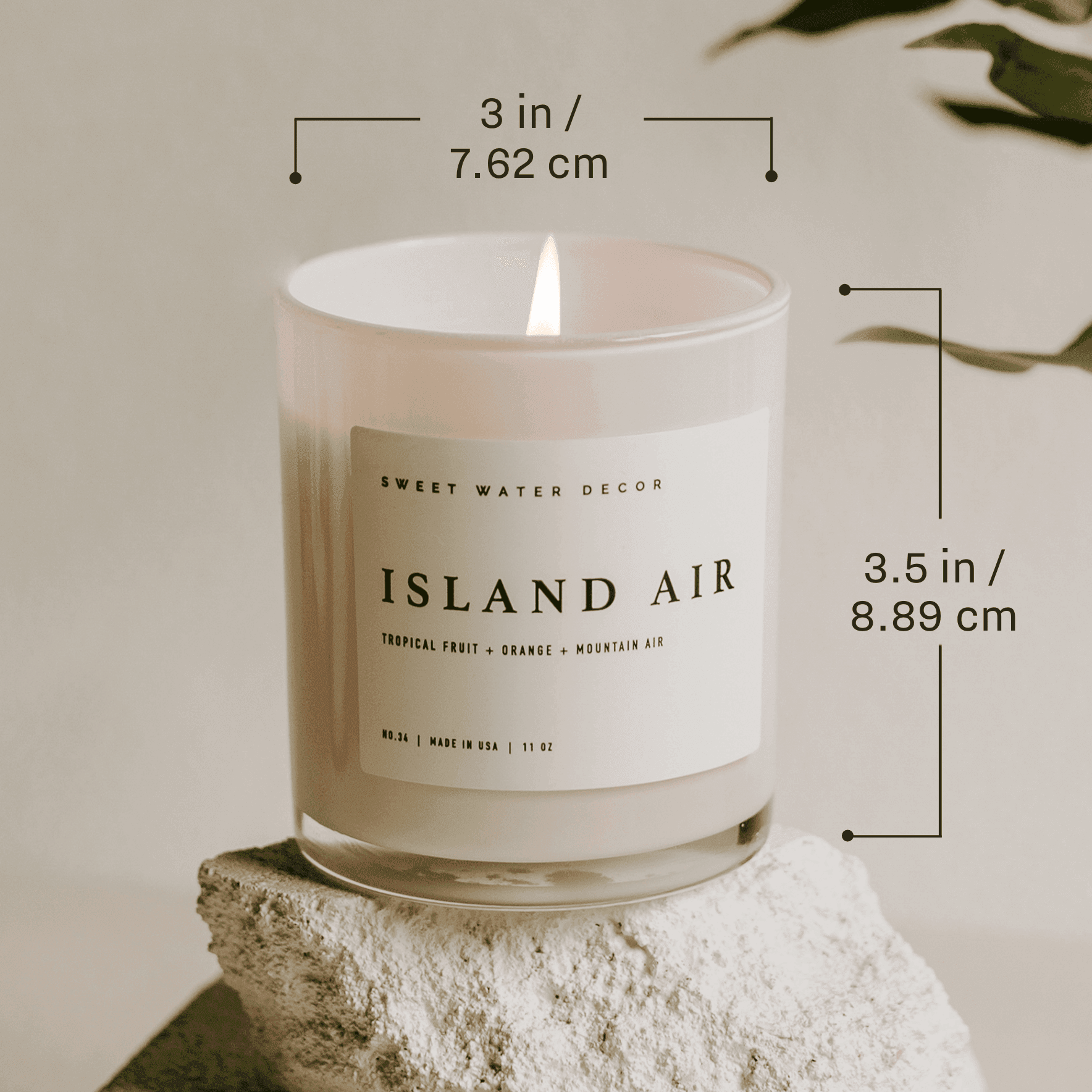 Coastal Lemon Soy Candle - White Jar - 11 oz