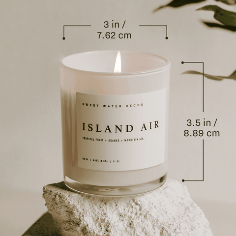Coastal Lemon Soy Candle - White Jar - 11 oz