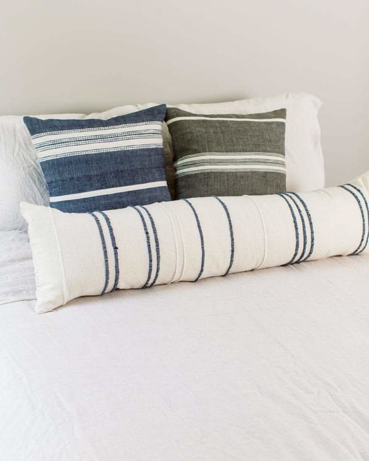 12 x 48" Ribbons Lumbar Pillow - Navy in - Throw Pillows photo