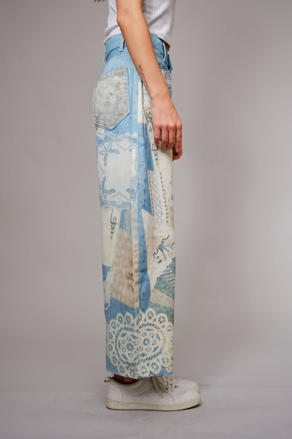 Emily Ann: Petticoat Patch Barrel Leg Jeans in - photo