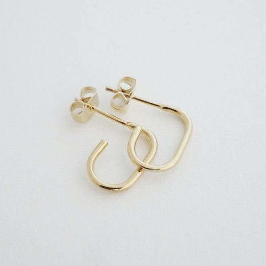 Paulette Oblong Hoops in - Earrings photo