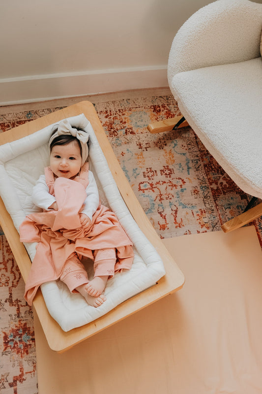 Peony Ribbed Stretch Swaddle in - photo