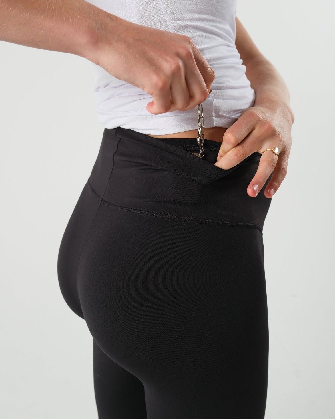Wear Everywhere Eco Leggings w/Pocket in - adult female maternity leggings photo