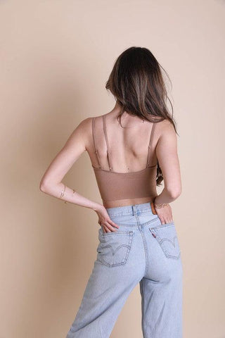 LETO Shoulder Strap Brami Top
