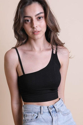 LETO Shoulder Strap Brami Top