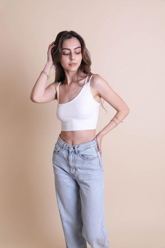 LETO Shoulder Strap Brami Top