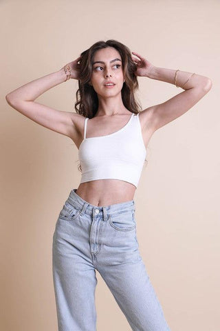LETO Shoulder Strap Brami Top