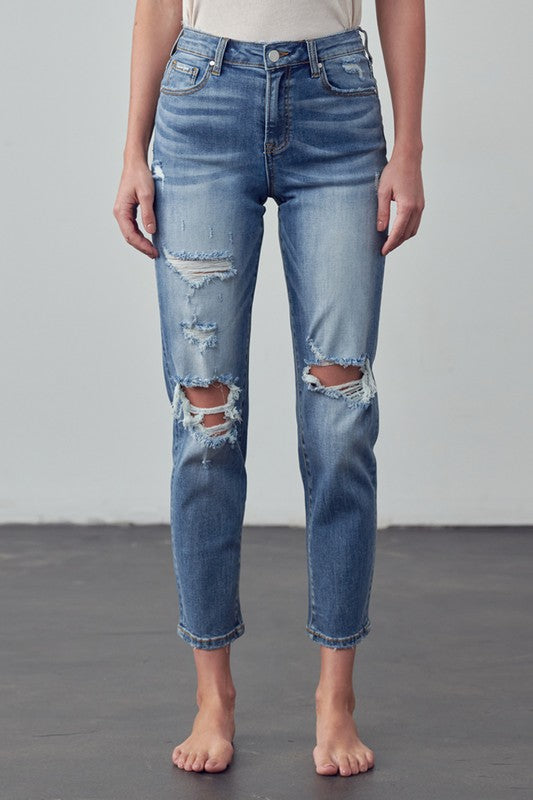 HIGH RISE GIRLFRIEND JEANS in - photo