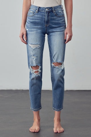 HIGH RISE GIRLFRIEND JEANS in - photo