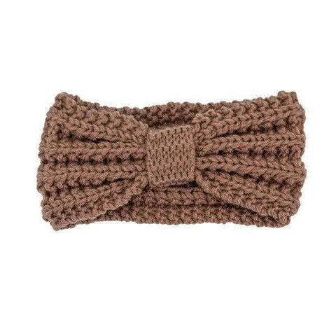Knitted Bow Winter Headband