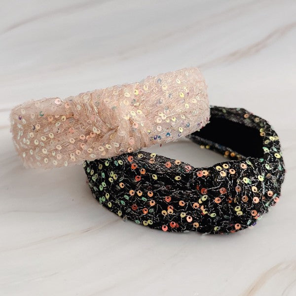 Shimmer Lover Knot Headband in One Size - photo