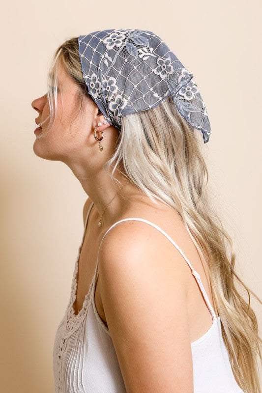 Bohemian Floral Lace Headscarf - SwagglyLife Home & Fashion