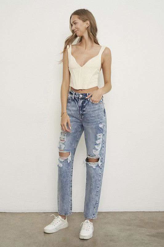 Insane Gene Slim Boyfriend Jeans - SwagglyLife Home & Fashion