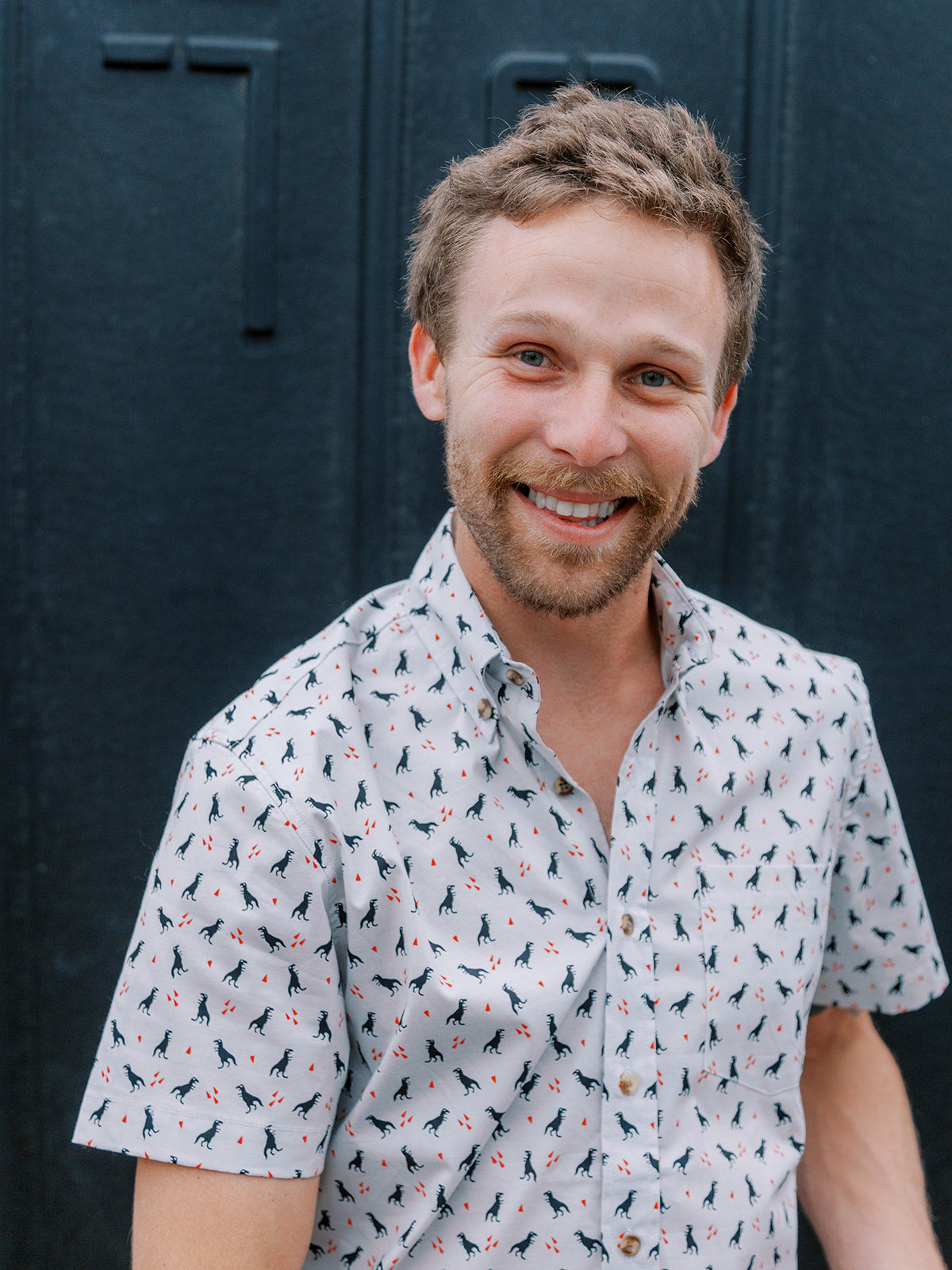 Men's Dino Buttondown Shirt in - photo