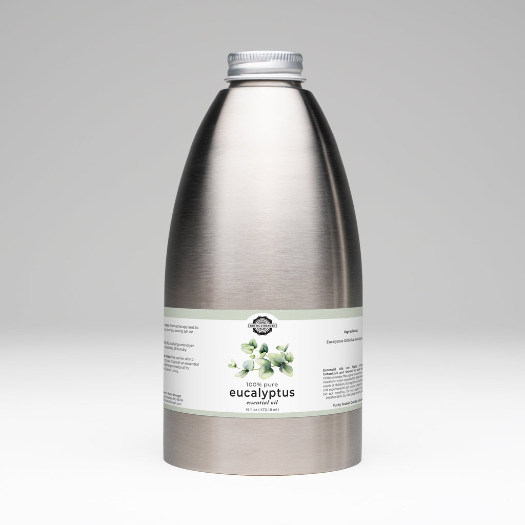 Eucalyptus Essential Oil - 16 oz Stainless Steel Bottle