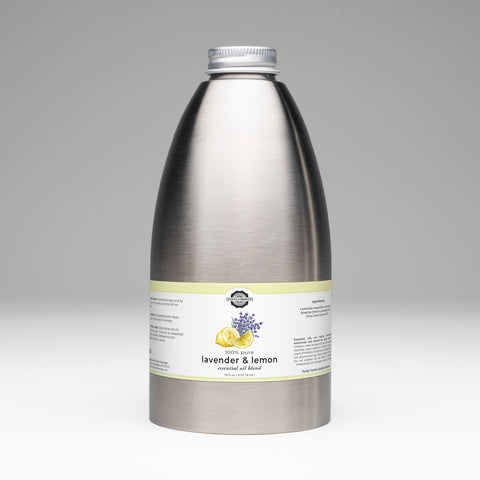 Lavender & Lemon Essential Oil Blend - 16 oz Stainless Steel Bottle