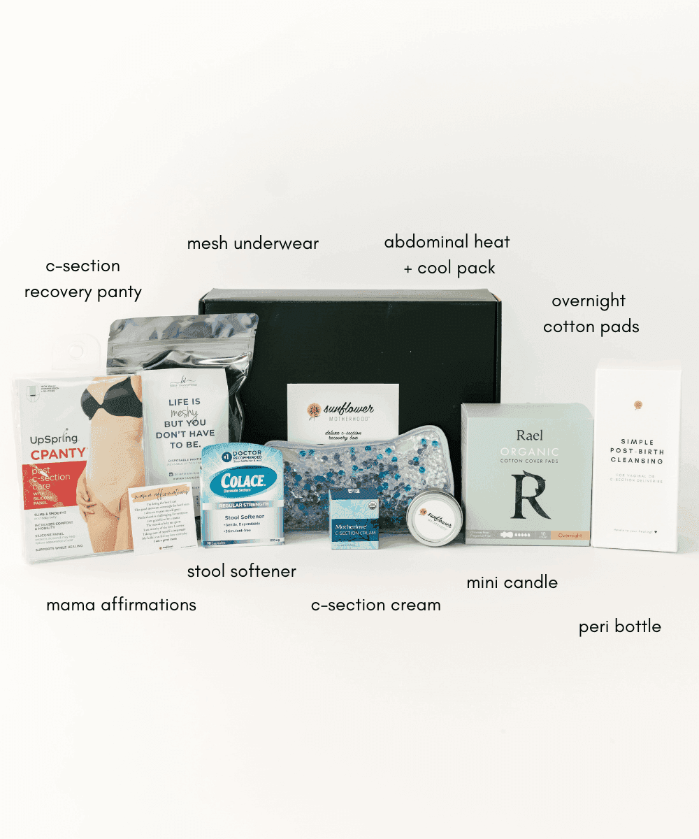 Sunflower Motherhood Deluxe C-Section Recovery Box - SwagglyLife Home & Fashion
