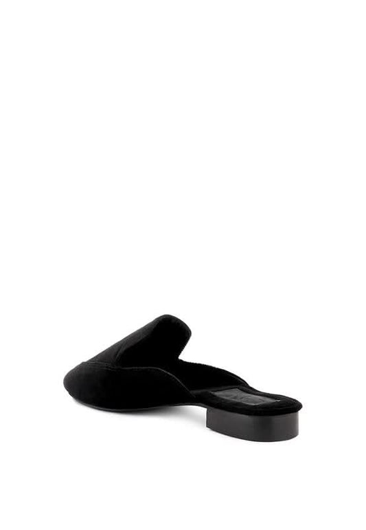 BATISTE Velvet Handcrafted Mules in - photo