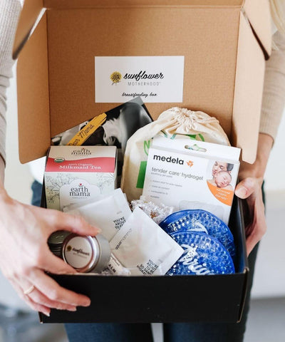 Sunflower Motherhood Breastfeeding Box in - Postpartum Gift photo
