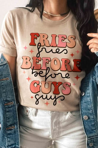 FRIES BEFORE GUYS GRAPHIC TEE in - photo