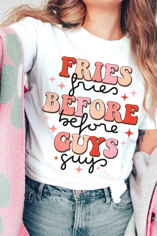 FRIES BEFORE GUYS GRAPHIC TEE in - photo