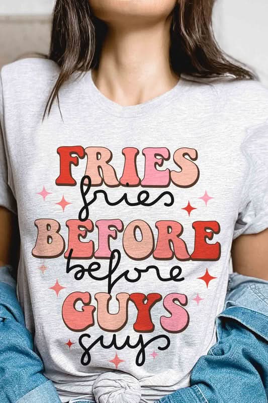 FRIES BEFORE GUYS GRAPHIC TEE in - photo