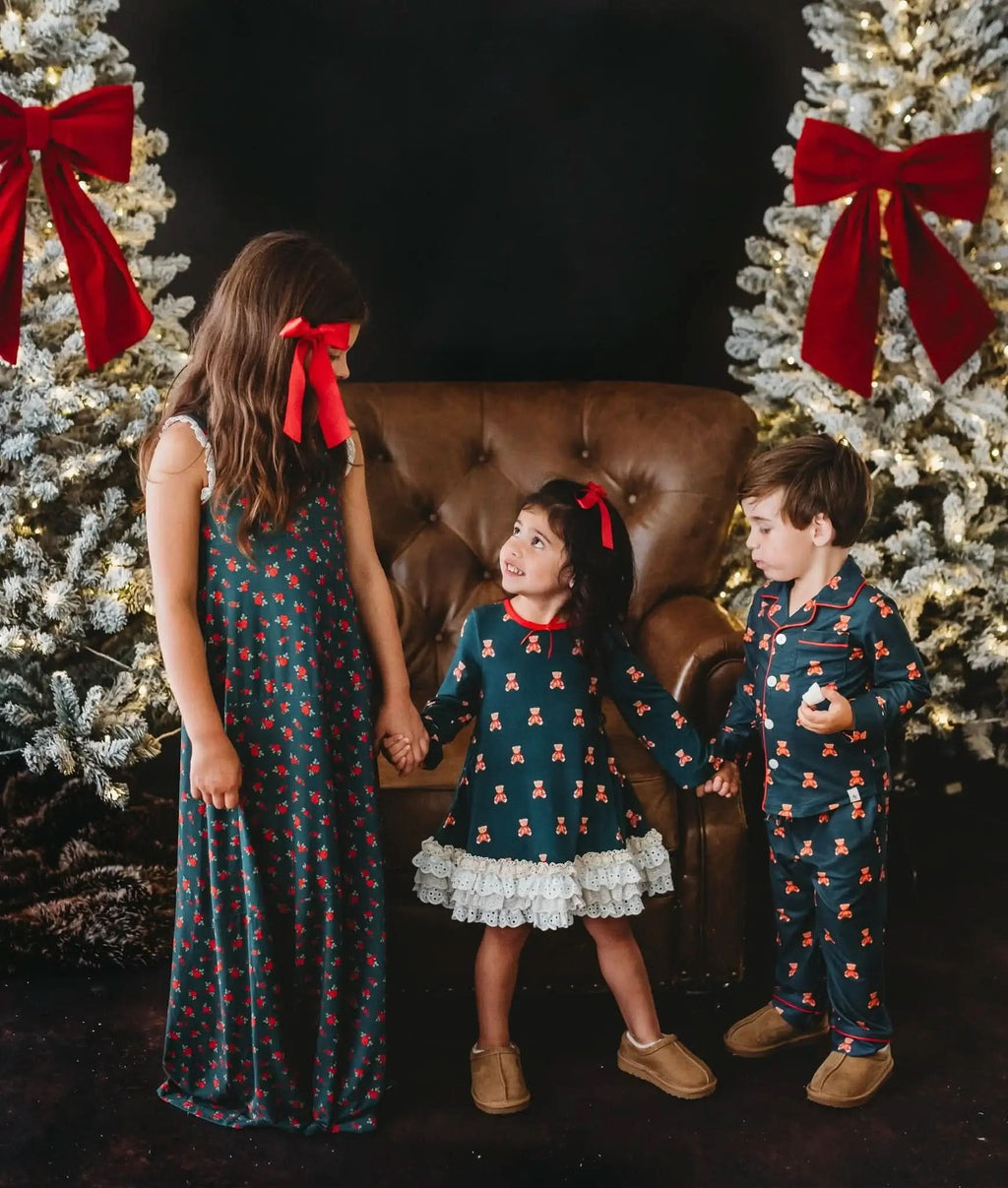 *PREORDER* Christmas Rose Maxi Gown in - Loungewear photo