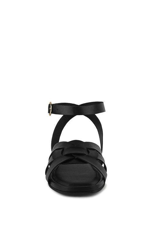Rag & Co ASHTON Flat Ankle Strap Sandals - SwagglyLife Home & Fashion