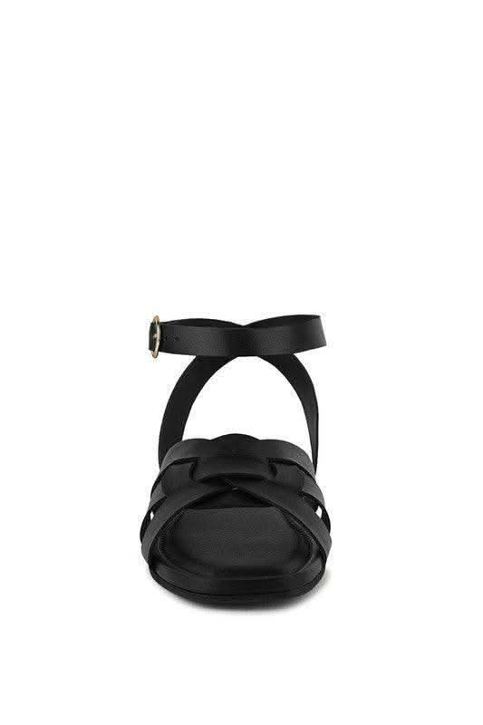 Rag & Co ASHTON Flat Ankle Strap Sandals - SwagglyLife Home & Fashion