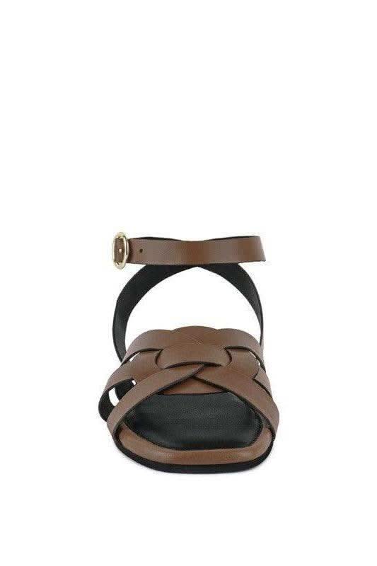 Rag & Co ASHTON Flat Ankle Strap Sandals - SwagglyLife Home & Fashion