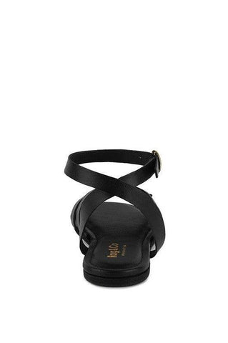Rag & Co ASHTON Flat Ankle Strap Sandals - SwagglyLife Home & Fashion