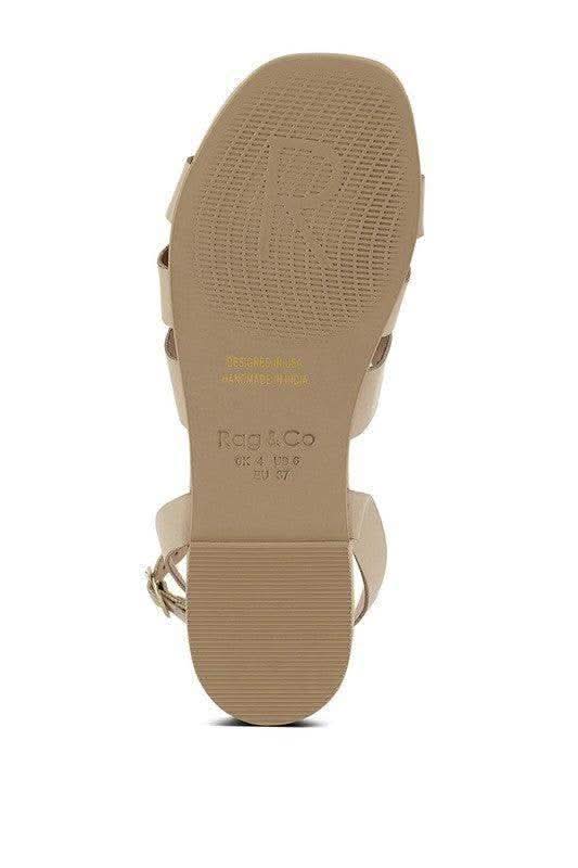 Rag & Co ASHTON Flat Ankle Strap Sandals - SwagglyLife Home & Fashion