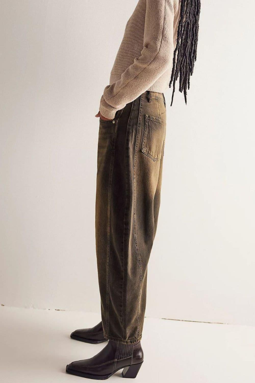 Stacy Wide Leg Jeans with Pockets