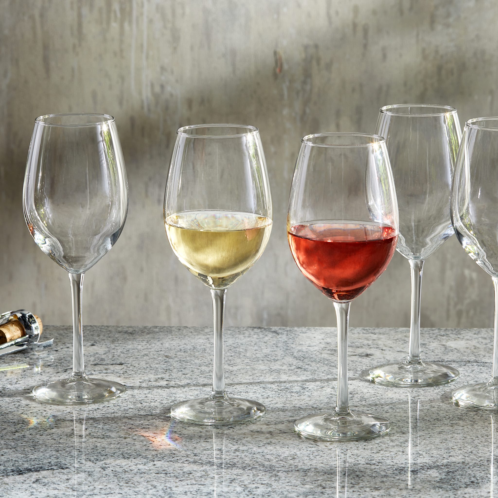 Libbey Entertaining Essentials All Purpose Wine Glasses, 17 ounce, Set of 6 in - Stemware photo