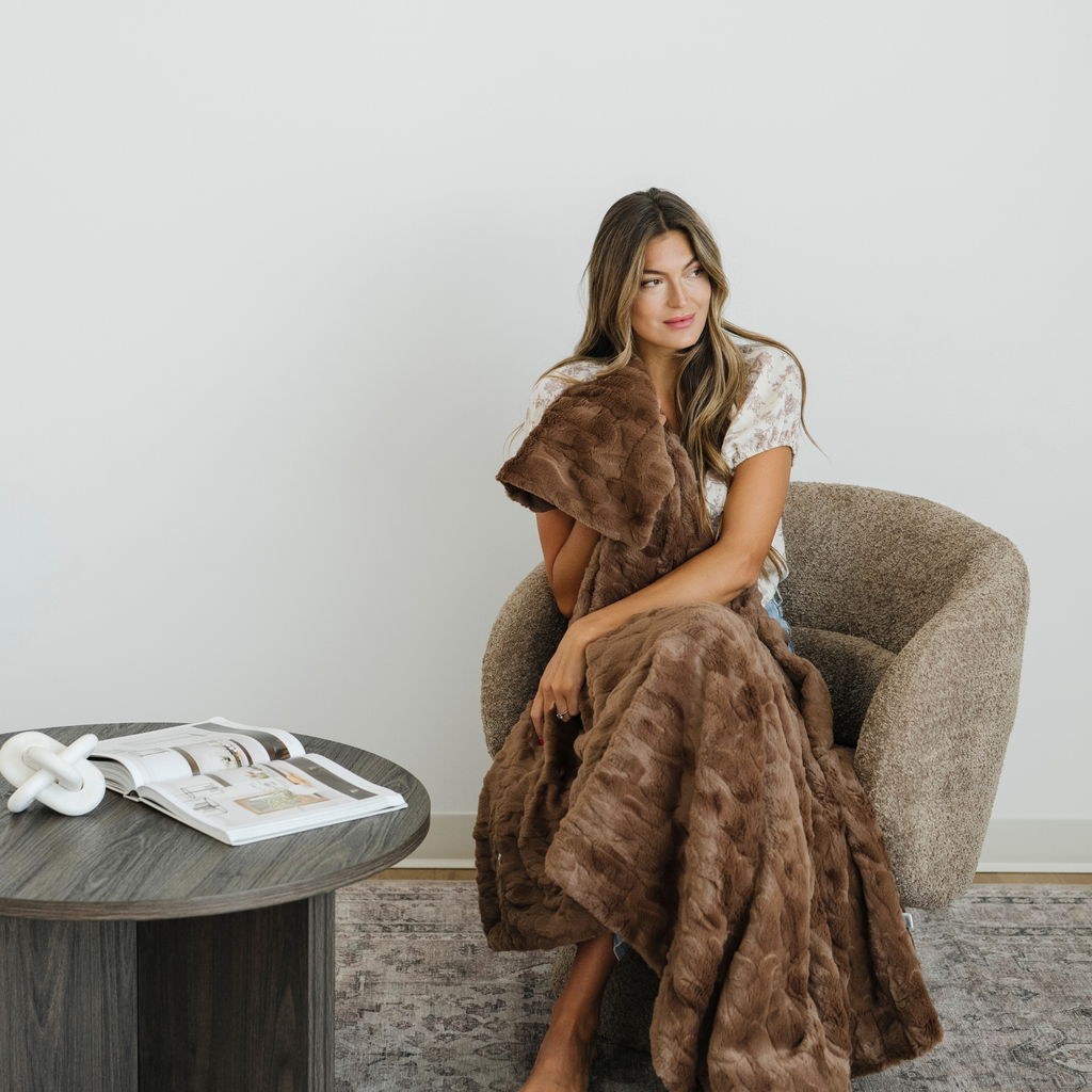 PATTERNED FAUX FUR THROW BLANKETS in - Throw Blanket photo