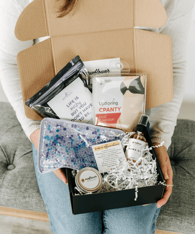 Sunflower Motherhood C-Section Recovery Box in - Postpartum Gift photo