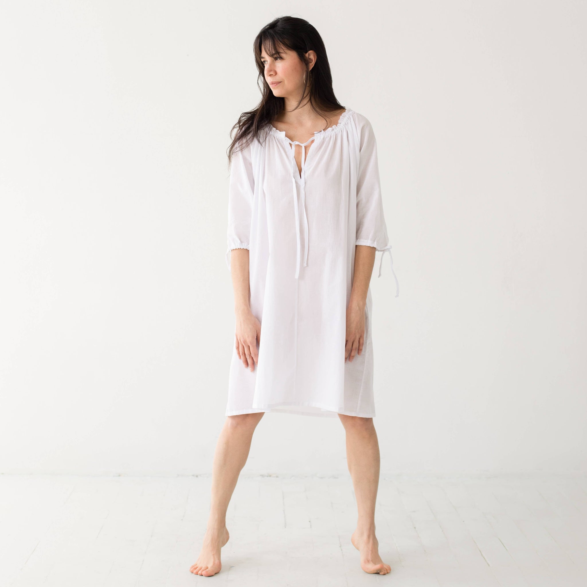 Antoinette Tunic in White - NIGHTGOWN photo