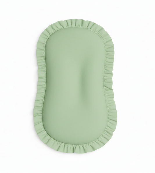 Green Ruffle Baby Lounger Cover in - photo