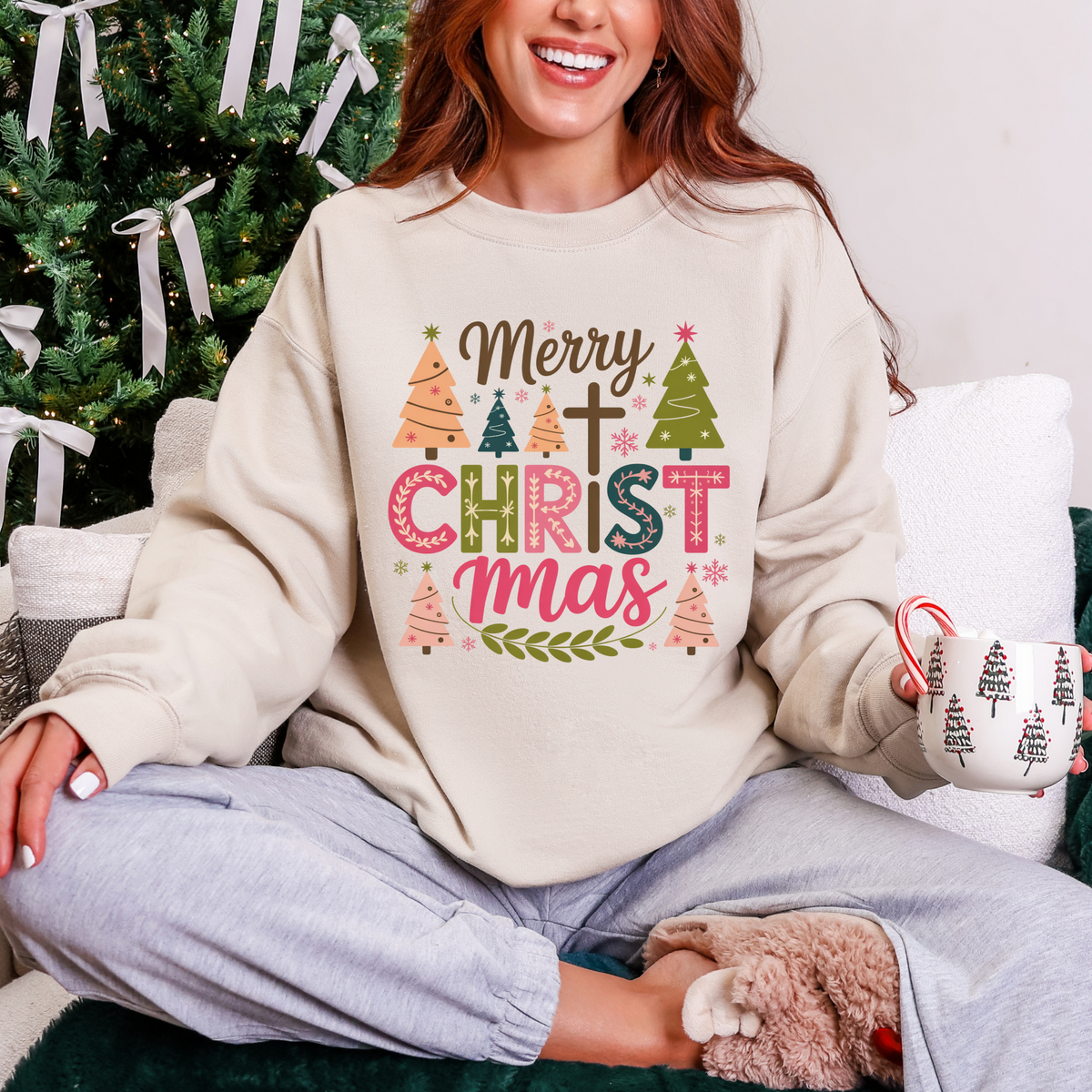 CHRIST-mas Graphic Tee and Sweatshirt in - Womens photo
