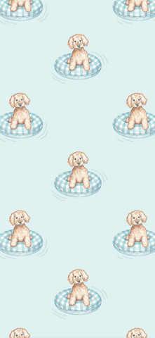 Blue Poolside Pups Comfort Set