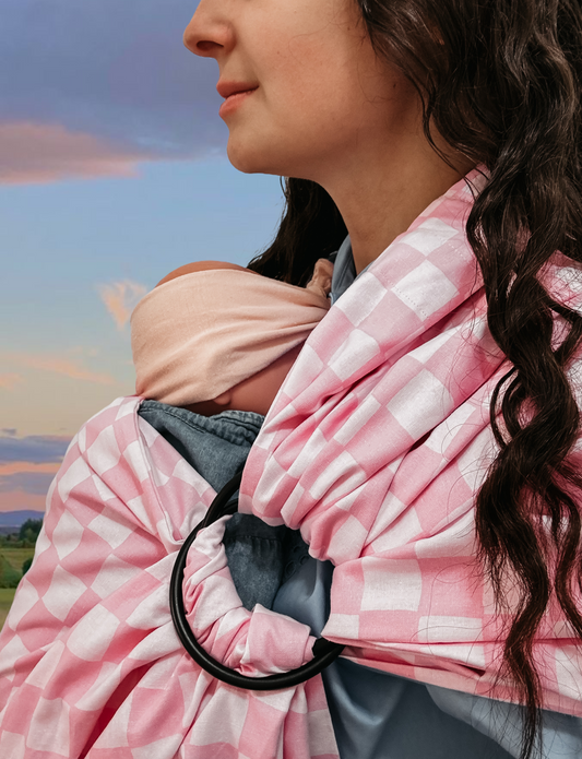 Pink Sunkist Ring Sling Carrier in - photo