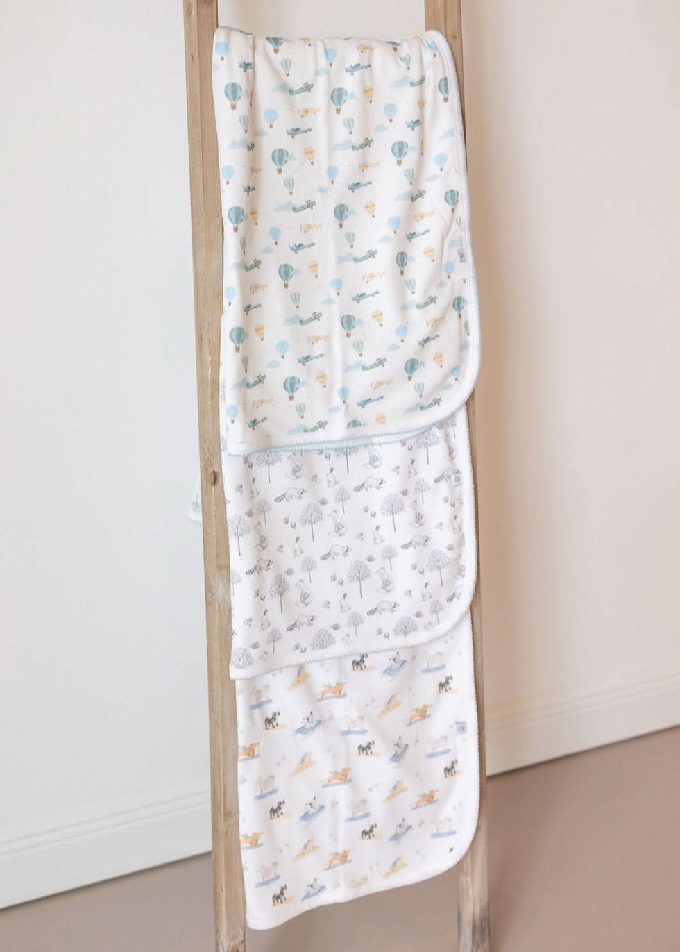 Gray Raccoon Baby Blanket