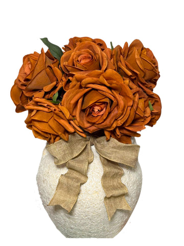 Artificial Real Touch Roses - Bundle of 10 in - Florals photo