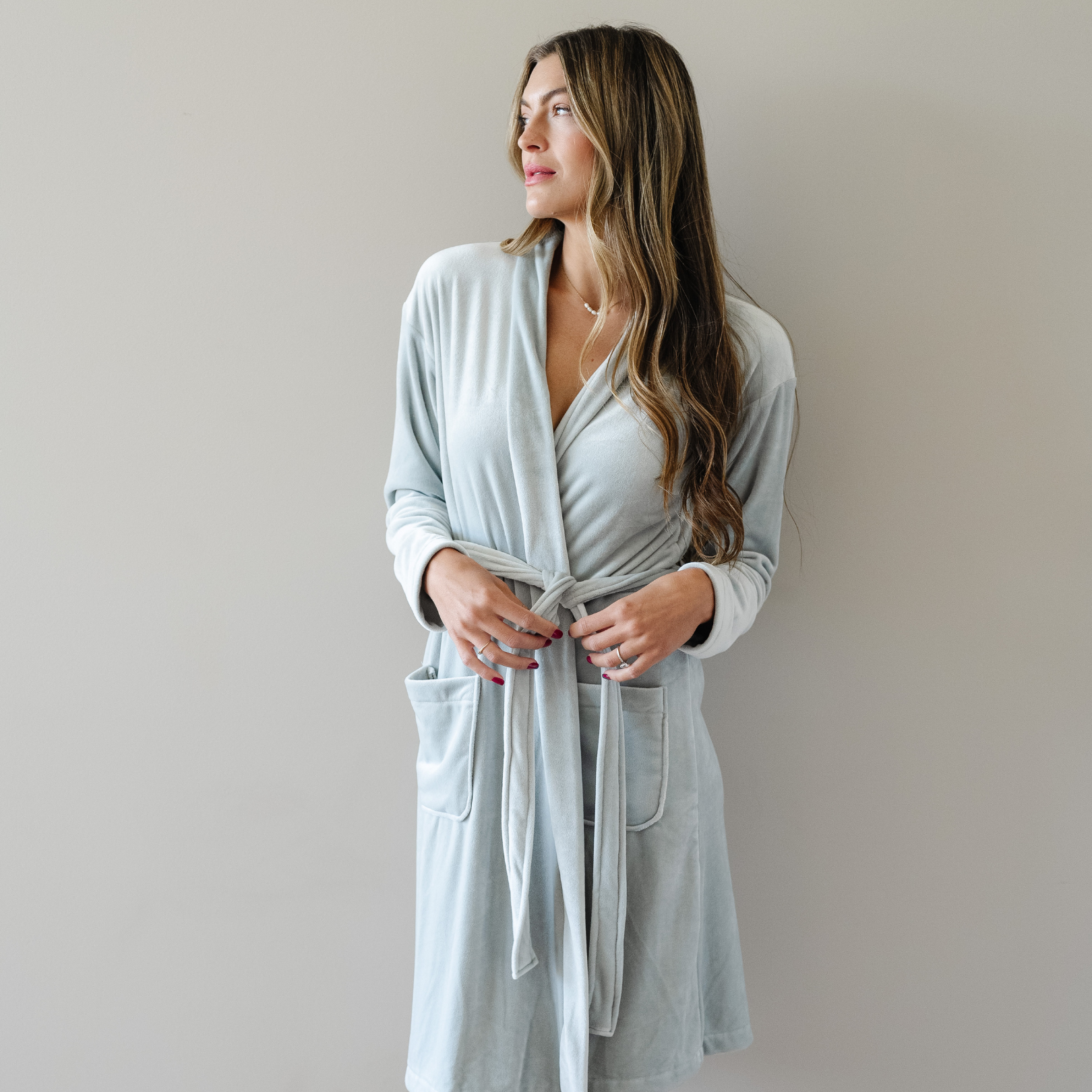 Saranoni Minky Stretch Luxe Robes in Mirage - photo