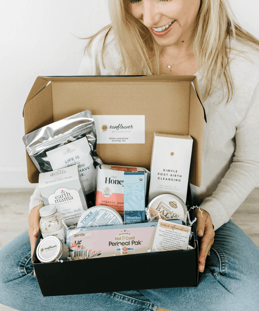 Sunflower Motherhood | Deluxe Postpartum Recovery Box in - Baby Gift Set photo