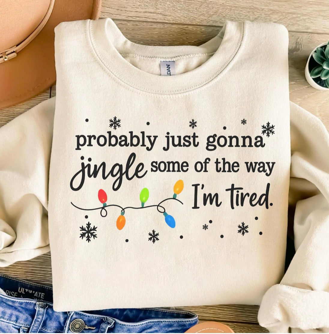 Jingle Some of the Way Graphic Tee and Sweatshirt in Sweatshirt - Womens photo